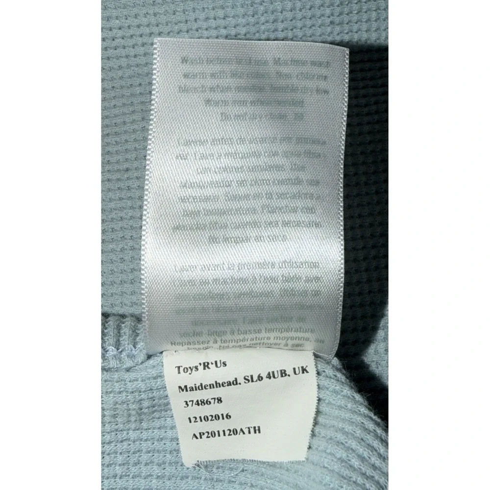 Koala Baby Woof Blue Puppy Dog Paw Prints Thermal Waffle Weave Receiving Blanket